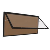 Wall Mount, Extra Large 48 x 96 Outdoor Enclosed Bulletin Board Display Case Landscape Orientation