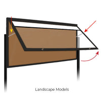 Landscape models of the Extreme WeatherPlus Extra Large cases feature upward swinging doors supported by prop arms.