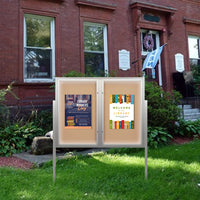 Free-Standing EXTREME WeatherPlus™ Enclosed Outdoor Poster Cases | Perfect For Outdoor Marketing