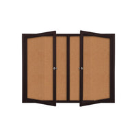 LOCKABLE DOORS ARE MOUNTED ON
FULL LENGTH PIANO HINGES (TWO KEYS INCLUDED)
