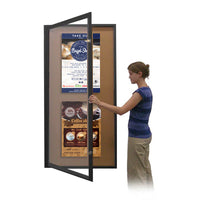 36x60 Extra Large Outdoor Enclosed Bulletin Board Display Case | XL Door with X-Large Viewing Window