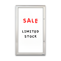 EXTREME WeatherPlus™ Extra Large Outdoor Dry Erase Marker Board SwingCases | White Magnetic Porcelain-on-Steel, 15+ Sizes