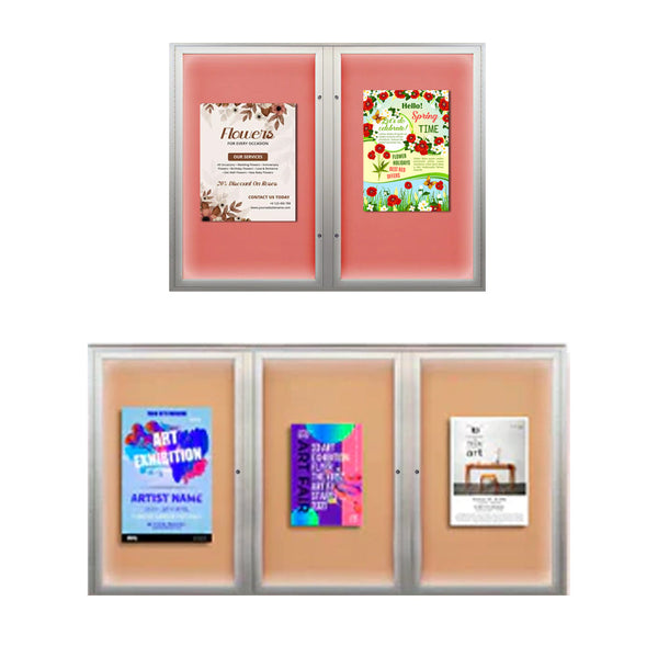 EXTREME WeatherPlus™ Enclosed Outdoor Poster Cases | Available in 2 or 3 Doors