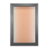 SwingCase 18x24 Enclosed Outdoor Poster Display Case with LED Lights | All-Weather Metal Cabinet