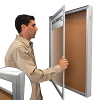 Extreme WeatherPlus Radius Edge Outdoor Poster Display Case with Personalized Header