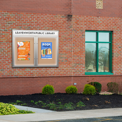 EXTREME WeatherPlus™ Radius Edge Enclosed Outdoor Poster Cases with Message Header and LED Lighting | Perfect For Your Outdoor Display Needs