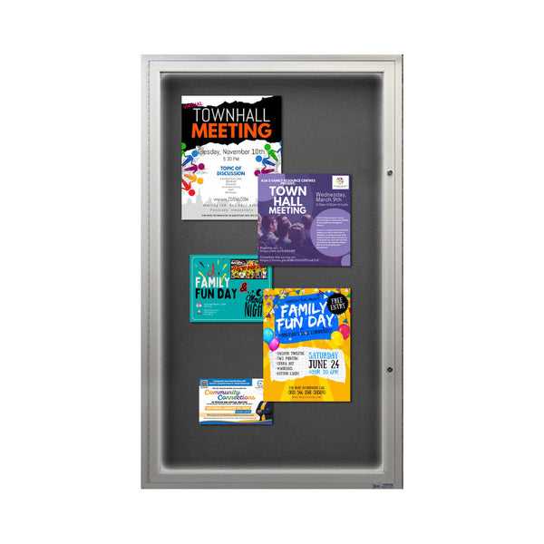 EXTREME WeatherPLUS™ Extra Large Outdoor Enclosed Poster Cases | LED LIGHTS | Single Locking Door with 15+ Sizes & Custom
