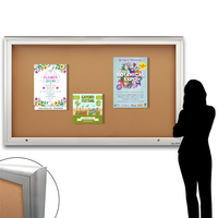 Extreme WeatherPlus™ XL Radius Edge Outdoor Enclosed Poster Display Case | Shown In Landscape Orientation