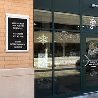 Wall Mount Outdoor Message Center Letter Board 48" x 24" | TOP Hinged - Single Door Information Board