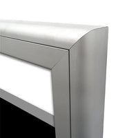Radius Edge provides an attractive alternative to the traditional mitered edge of conventional outdoor marker board cases