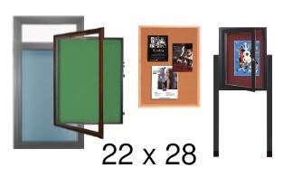 22x28 Outdoor Bulletin Boards