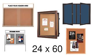 24x60 Outdoor Bulletin Boards