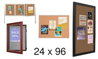 24x96 Outdoor Bulletin Boards