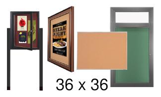 36x36 Outdoor Bulletin Boards