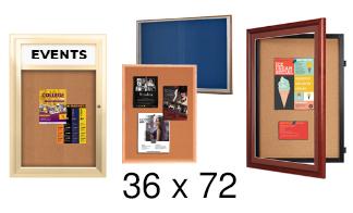 36x72 Outdoor Bulletin Boards