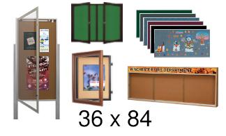 36x84 Outdoor Bulletin Boards