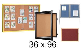 36x96 Outdoor Bulletin Boards