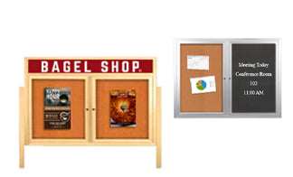 60x60 Outdoor Bulletin Boards - All Styles