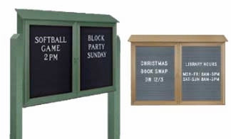 Double Door Outdoor Letter Board Message Centers