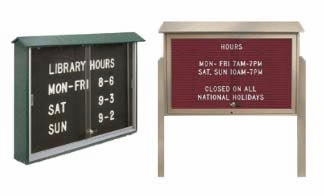 Letterboard Sliding Door Message Centers