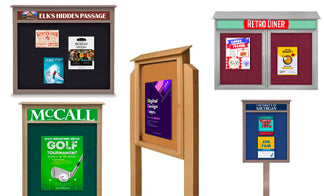 Outdoor Cork Board Message Centers