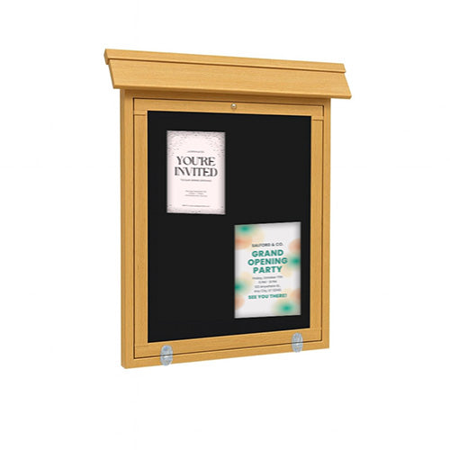 ECO-Design 20x28 Outdoor Wall Mount Mid-Range Information Cork Bulletin Message Boards - Portrait