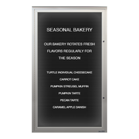 EXTREME WeatherPLUS Extra-Large LED-Illuminated Outdoor Enclosed Letter Boards | Single Locking Door SwingCase