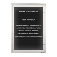 EXTREME WeatherPLUS LED-Lit Outdoor Enclosed Letter Boards | Single Locking Door SwingCase