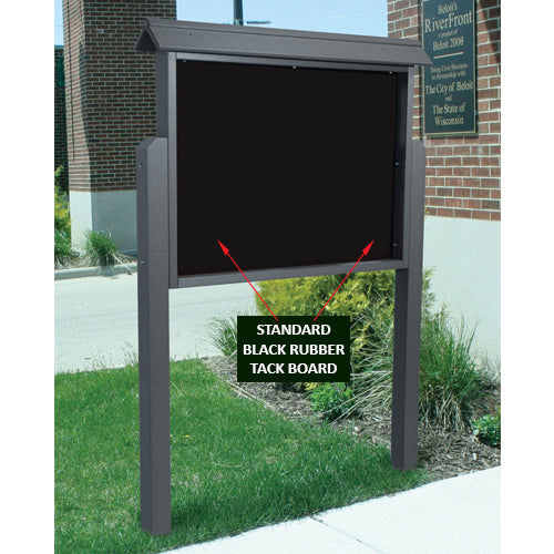 Standard Super Heavy Duty Tackboard. Made of black rubber, this backer is extra durable and built to last in the harshest conditions. Weatherproof, washable & easy to maintain.