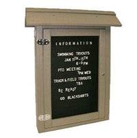 12x20 Wall Outdoor Letter Board Info Center is available in 6 Plastic Lumber Finishes