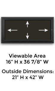 11" x 14" Portrait 3 Across Menu Size Outdoor Enclosed Magnetic Restaurant Menu Case