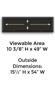 11" x 8 1/2" Landscape 4 Across Menu Size Outdoor Enclosed Magnetic Restaurant Menu Case