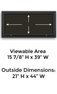 8 1/2" x 14" Portrait 4 Across Menu Size Outdoor Enclosed Magnetic Restaurant Menu Case