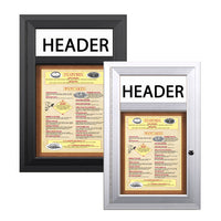 MENU CASE SHOWN: 11 x 14 SINGLE MENU | AVAILABLE IN SILVER, BLACK, DARK BRONZE & GOLD