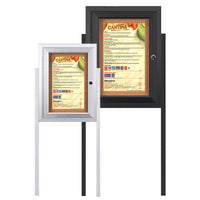 MENU CASE SHOWN: 8.5 x 14 SINGLE MENU| AVAILABLE IN SILVER, BLACK, DARK BRONZE & GOLD