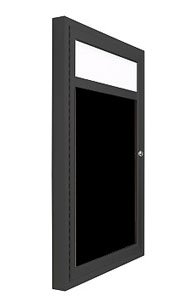 Outdoor Dry Erase Black Boards Enclosed