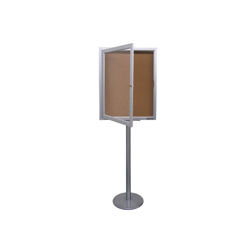 Outdoor Enclosed Bulletin Board Stand 18 x 24