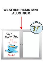 Outdoor Enclosed Marker Boards 2 and 3 Door