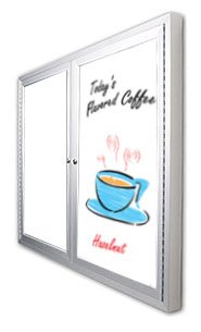 Wall Mount Outdoor Marker Boards with LED Lights