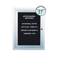 Outdoor Enclosed Letter Boards (Single Door)