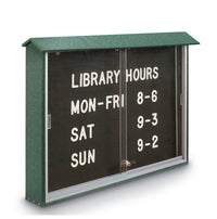 OUTDOOR Sliding Door Message Center Changeable Letter Board Wall Mount