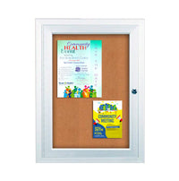 Outdoor Enclosed Bulletin Boards 30 x 40 (Single Locking Door)