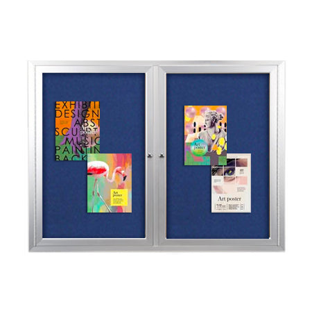 SwingCase 48 x 48 Outdoor Enclosed Bulletin Boards 2 DOOR