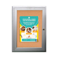 11 x 14 Outdoor Enclosed Bulletin Boards | Radius Edge Cabinet Corners