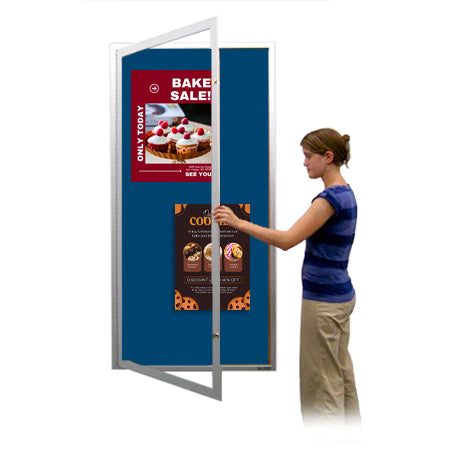 36x84 Extra Large Outdoor Enclosed Bulletin Board SwingCases (Single Door)