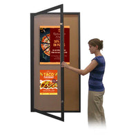 48x72 Extra Large Outdoor Enclosed Bulletin Board SwingCases | Single Locking Door Display Case