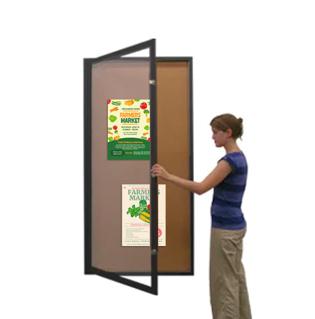 Extra Large Outdoor Enclosed Bulletin Board Swing Cases (Radius Edge)