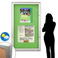 Extreme WeatherPlus™ XL Radius Edge Outdoor Enclosed Bulletin Board Display Case | Available in 4 Metal Frame Finishes