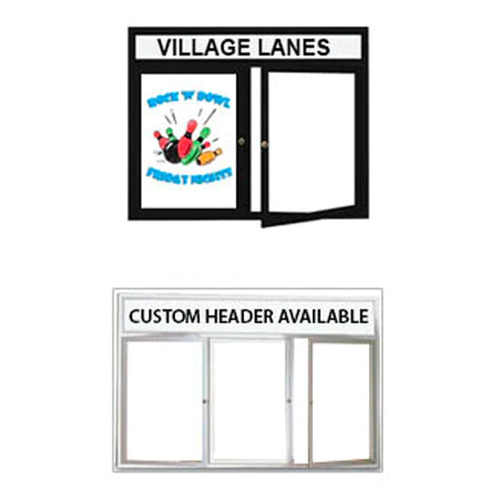 Outdoor Enclosed Marker Boards 2 and 3 Door