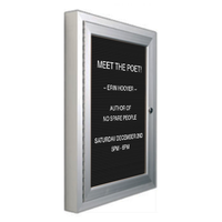 EXTREME WeatherPLUS Outdoor Enclosed Letter Boards with Radius Edge | Single Locking Door SwingCase